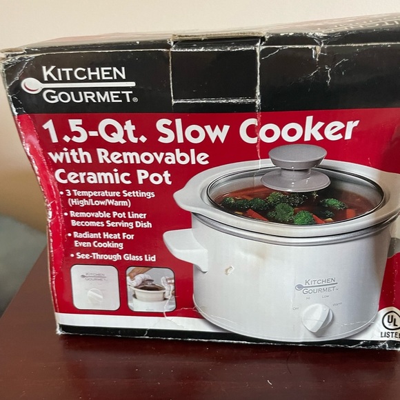Kitchen Gourmet White Slow Cooker - Picture 4 of 5